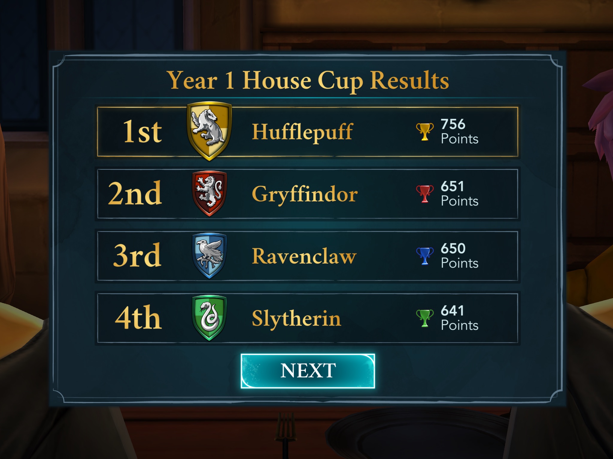 Harry Potter: Hogwarts Mystery preview winning the House Cup