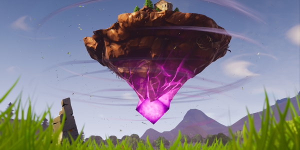 Moving cube in Fortnite