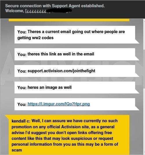 Activision support